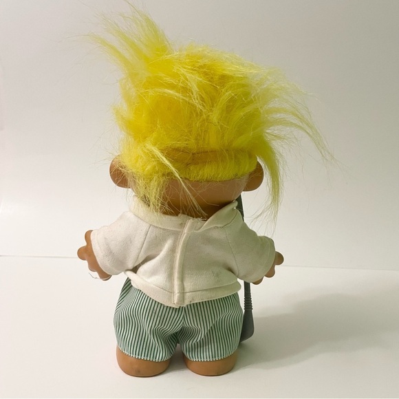 Vintage Russ Trolls Golf Pro Troll dressed with Golf Club Outfit Visor - Picture 7 of 16